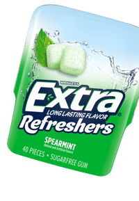 Pack shot of Extra Spearmint Refreshers