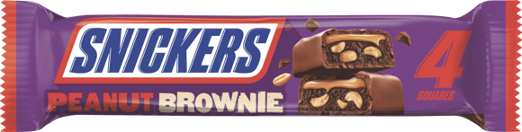 Snickers Peanut Brownie Squares full size chocolate bar 1.2oz
