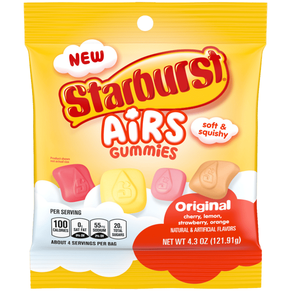 Pack of Starburst Air Gummies Original 4.3 oz bag 