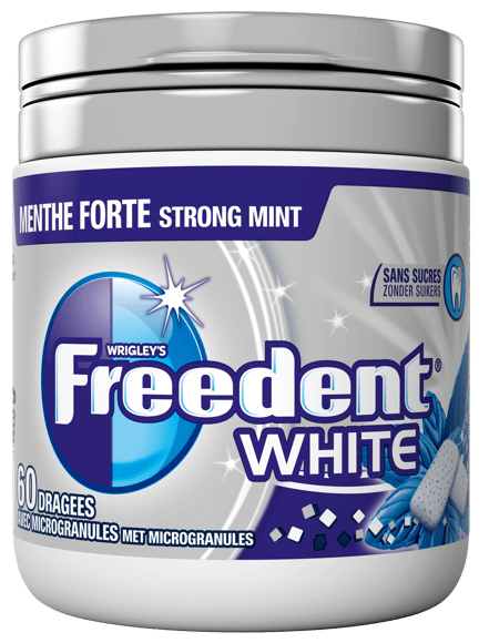 Freedent Gomme blanche 60 dragees