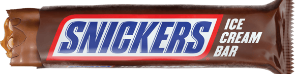 Bitten into Snickers Ice Cream bar