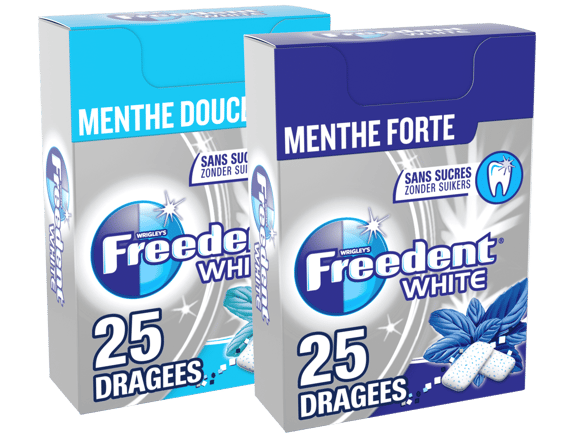 Freedent White gomme 25 dragees